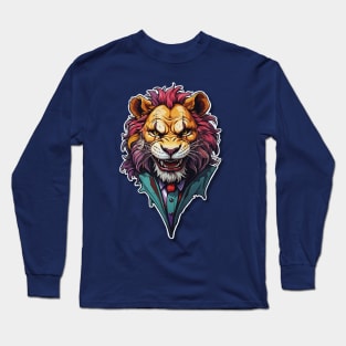 Evil Grin Lion Long Sleeve T-Shirt